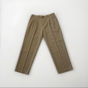 Paradise Coves 100% Silk Pleated Resort Pants 38 by 29